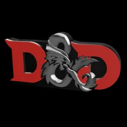 3D MULTICOLOR LOGO/SIGN - DnD
