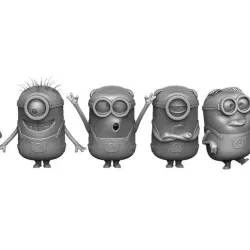 6 MINIONS SET FOR 3D PRINT STL