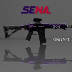 Airsoft M4 Aeg Receiver Project F4s  (The King)