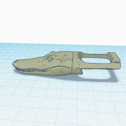 Alligator penny bottle opener