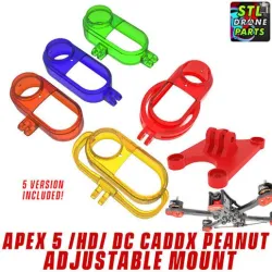 Apex 5 inch /HD/DC Caddx Peanut Adjustable Mount
