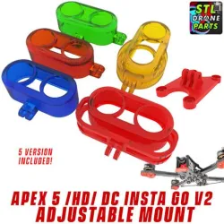 Apex 5 inch /HD/DC Insta Go V2 Adjustable Mount