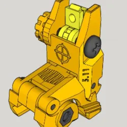AR15, MP15 Tactical Flip Up open SIGHTs for picatinny