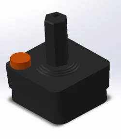 Atari controller keychain