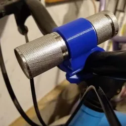 Bike Handlebar Mount for Harbor Freight Flashlight