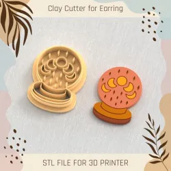 Boho Ball Moon Clay Cutter