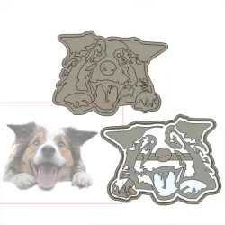 Border collie dog cookie cutter