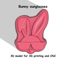 Bunny sunglasses Stl File