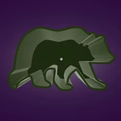 Candle mold. Bear