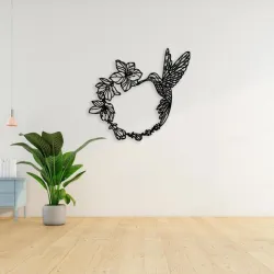 Colibri floral - Wall art
