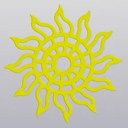 Cup coaster Sun