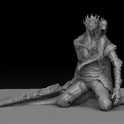 DARK SOULS MODELS  Lorian& Lothric  for 3D printing