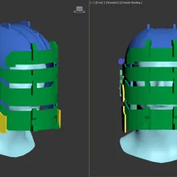 Dead Space Engineer Lvl 3 Helmet model for 3D-Print
