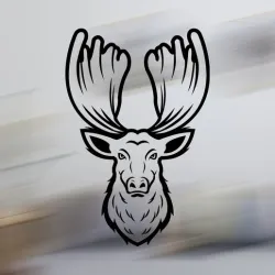 Deer Wall Decor / paint stencil