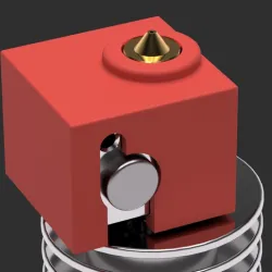 E3D V5 Silicone Sock Mold - Easy to crack open shell