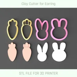 Easter Bunny Set Clay Cutter