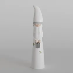 Elegant Santa Claus Digital STL File - 3D Printable Christmas Decor, Cone Santa with Gift and Stars Design, Holiday Decoration STL File