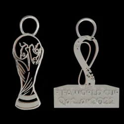 FIFA WORLD CUP AND QATAR KEY CHAIN