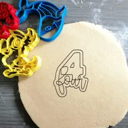 Four Cookie Cutter + outline