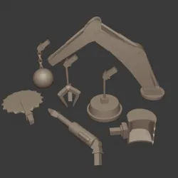 Gaslands Backhoe Arm