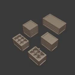 Gaslands Wooden Crate Obstacles