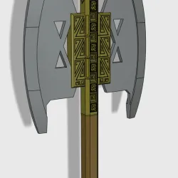 Gimlis Axe Lord of the Rings 3D print model
