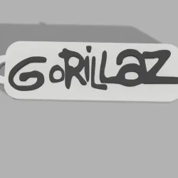 Gorillaz Keychain