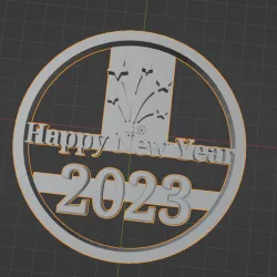 happy new year 2023 Cookie Cutter