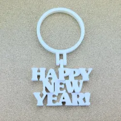 HAPPY NEW YEAR - ALCOHOL & WINE BOTTLE GIFT TAG