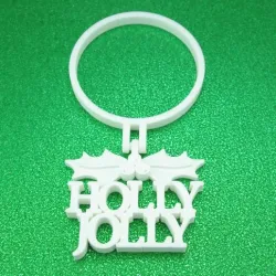 Holly Jolly Berries - Christmas Winter Holiday Alcohol & Wine Bottle Gift Tag