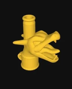 HOOKAH SHISHA HOOKAH SHISHA HOOKAH MOUTHPIECE BIG CHARIZARD POKEMON 32X64X77MM EASY PRINTING