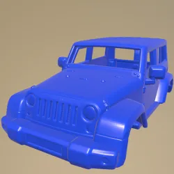 Jeep Wrangler Rubicon Hardtop 2010 PRINTABLE CAR BODY