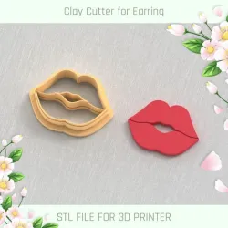 Lips Valentine's Day Clay Cutter