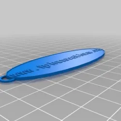 Long thin key chain