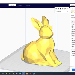 low poly rabbit napkin holder