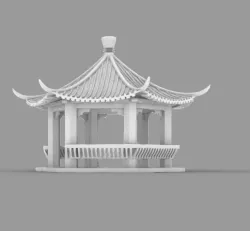model of old house, rest house