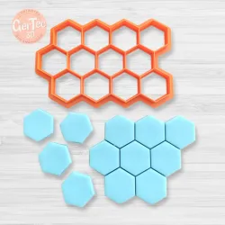 MULTI-CUTTING HEXAGON / HONEYCOMB COOKIE CUTTER