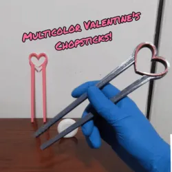 Multicolor Valentine Utensils - Chopsticks | Tweezers | Tongs
