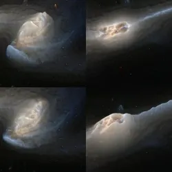 NGC 4676 Galaxy 3D software analysis