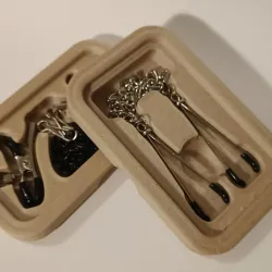 Nipple clamp storage box - Tweezer clamp