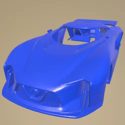 Nissan 2020 Vision Gran Turismo 2014  PRINTABLE CAR IN SEPARATE PARTS