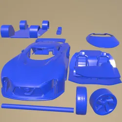 Nissan 2020 Vision Gran Turismo 2014  PRINTABLE CAR IN SEPARATE PARTS