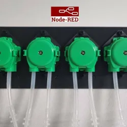 Node-Red DIY 4-heads Peristaltic Dosing Pumps Full Project