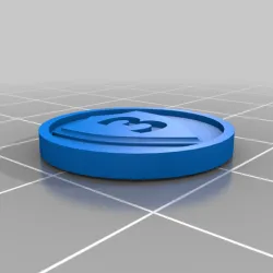 Numbered Shield Tokens for Gaming