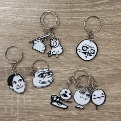 PACK Classic meme keychains