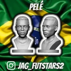 Pele 02 - Pelé 02 - Soccer Bust