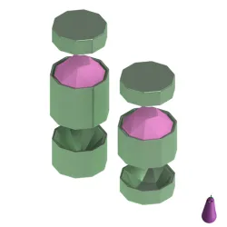 PINK DIAMOND GEM BATH BOMB SOLID SOAP MOLD