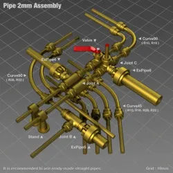Pipe 2mm Connector Set