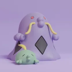 Pokemon - Gulpin and Swalot