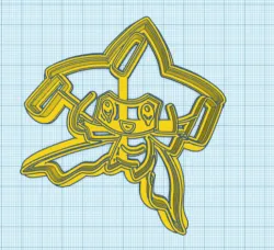 Pokemon: Jirachi Cookie Cutter